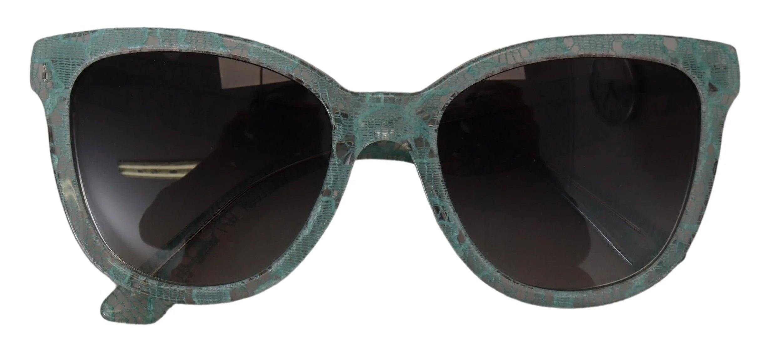 Dolce & Gabbana Blue Lace Acetate Crystal Round DG4190 Sunglasses - Sunglasses