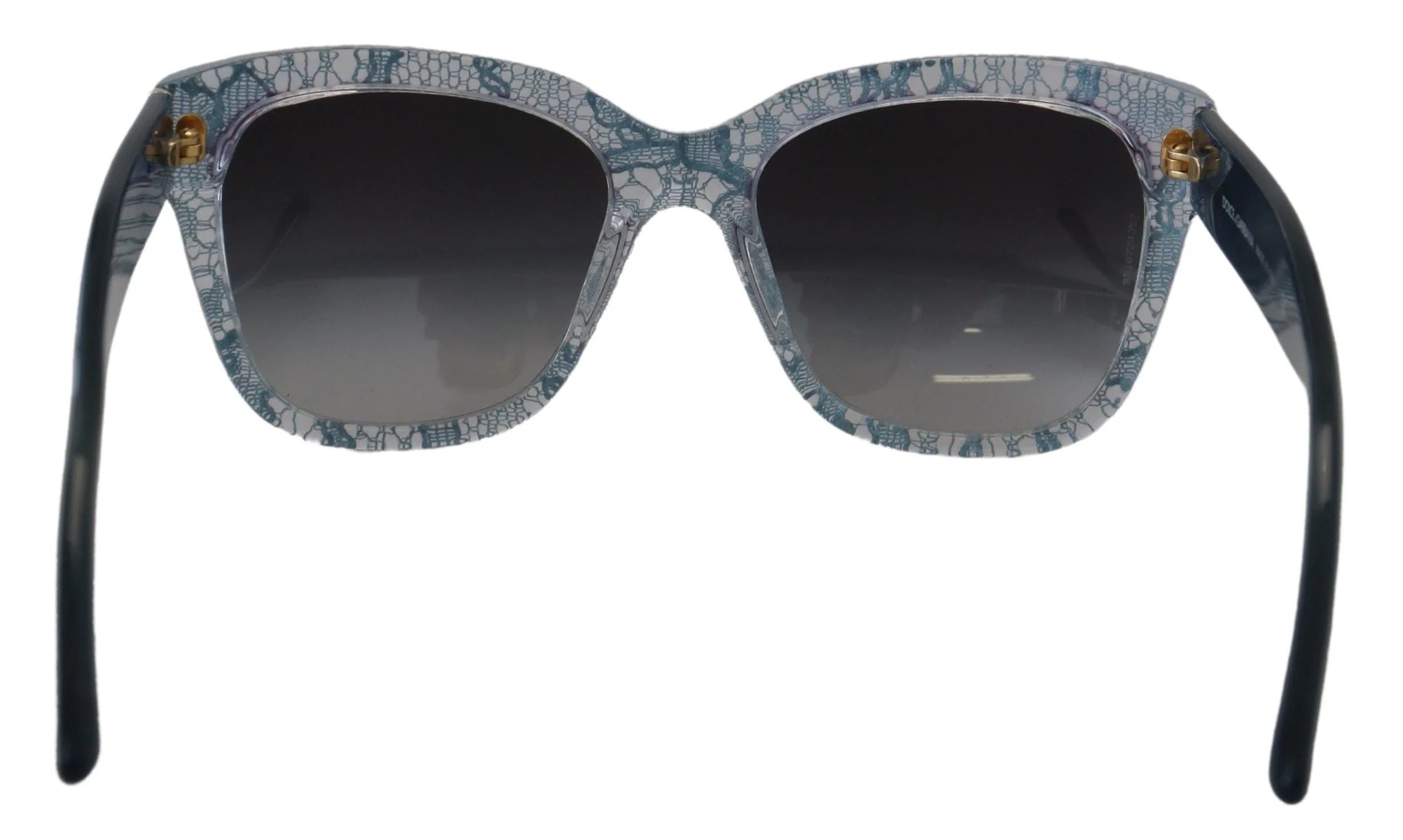 Dolce & Gabbana Blue Lace Acetate Rectangle Shades DG4226 Sunglasses - Sunglasses