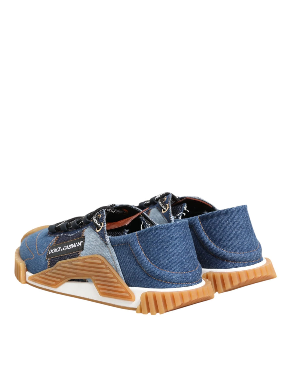 Dolce & Gabbana Blue Lace Up Low Top NS1 Sneakers Shoes - EU43.5/US10.5 - Sneakers