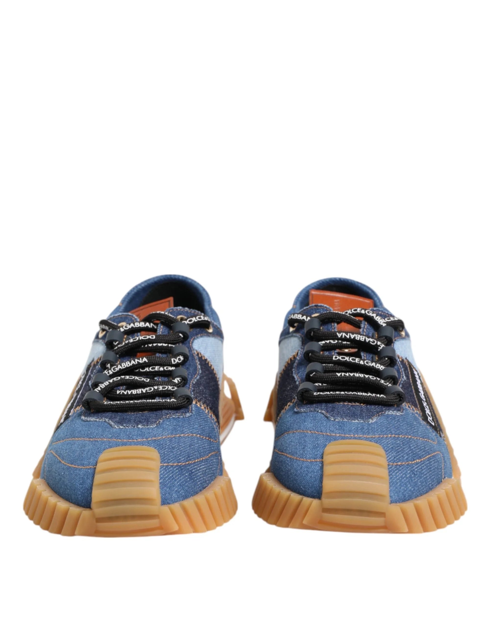 Dolce & Gabbana Blue Lace Up Low Top NS1 Sneakers Shoes - EU43.5/US10.5 - Sneakers