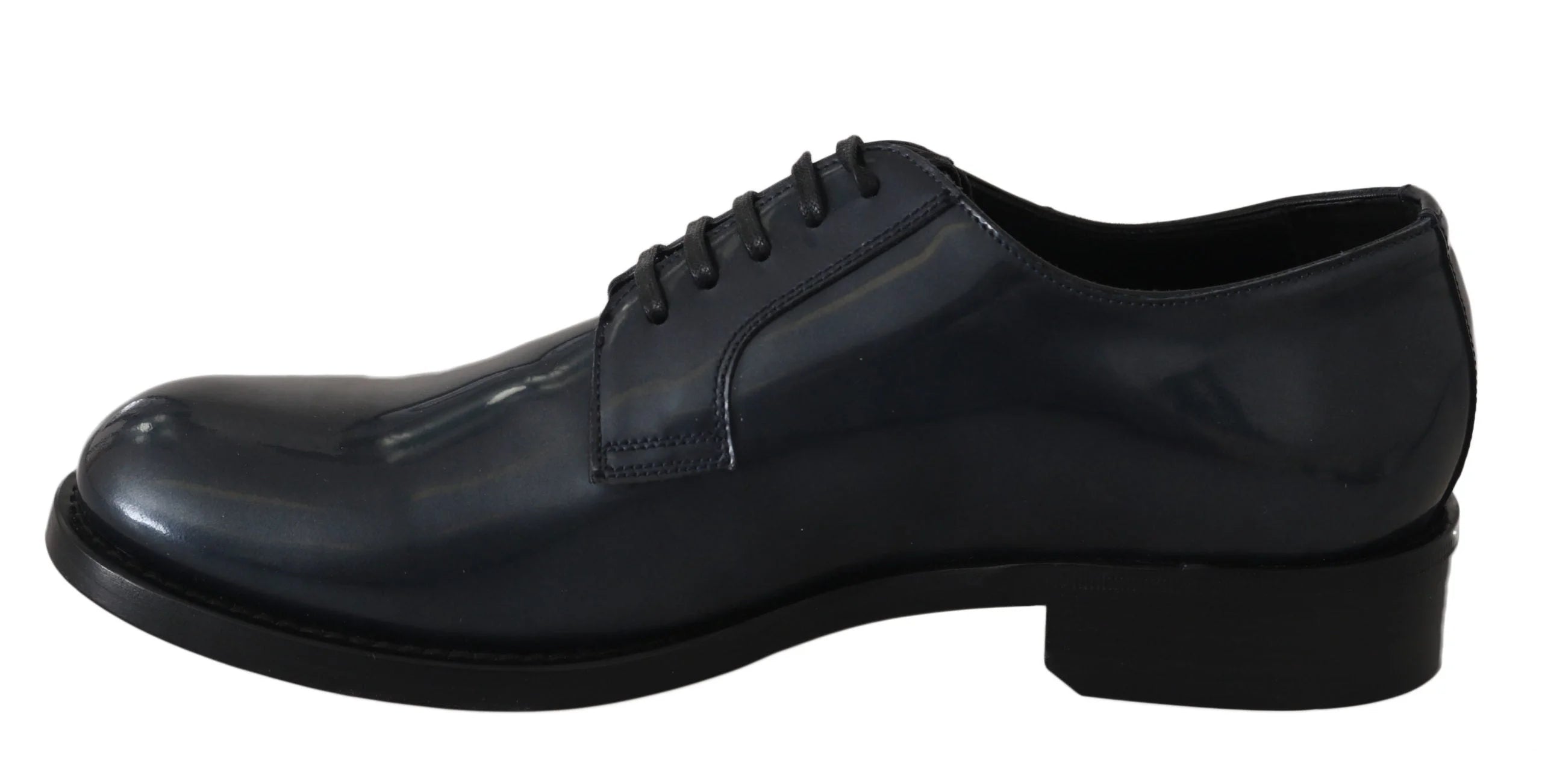 Dolce & Gabbana Blue Leather Derby Dress Formal Shoes - EU39/US6 - Shoes