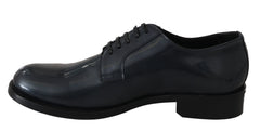 Dolce & Gabbana Blue Leather Derby Dress Formal Shoes - EU39/US6 - Shoes