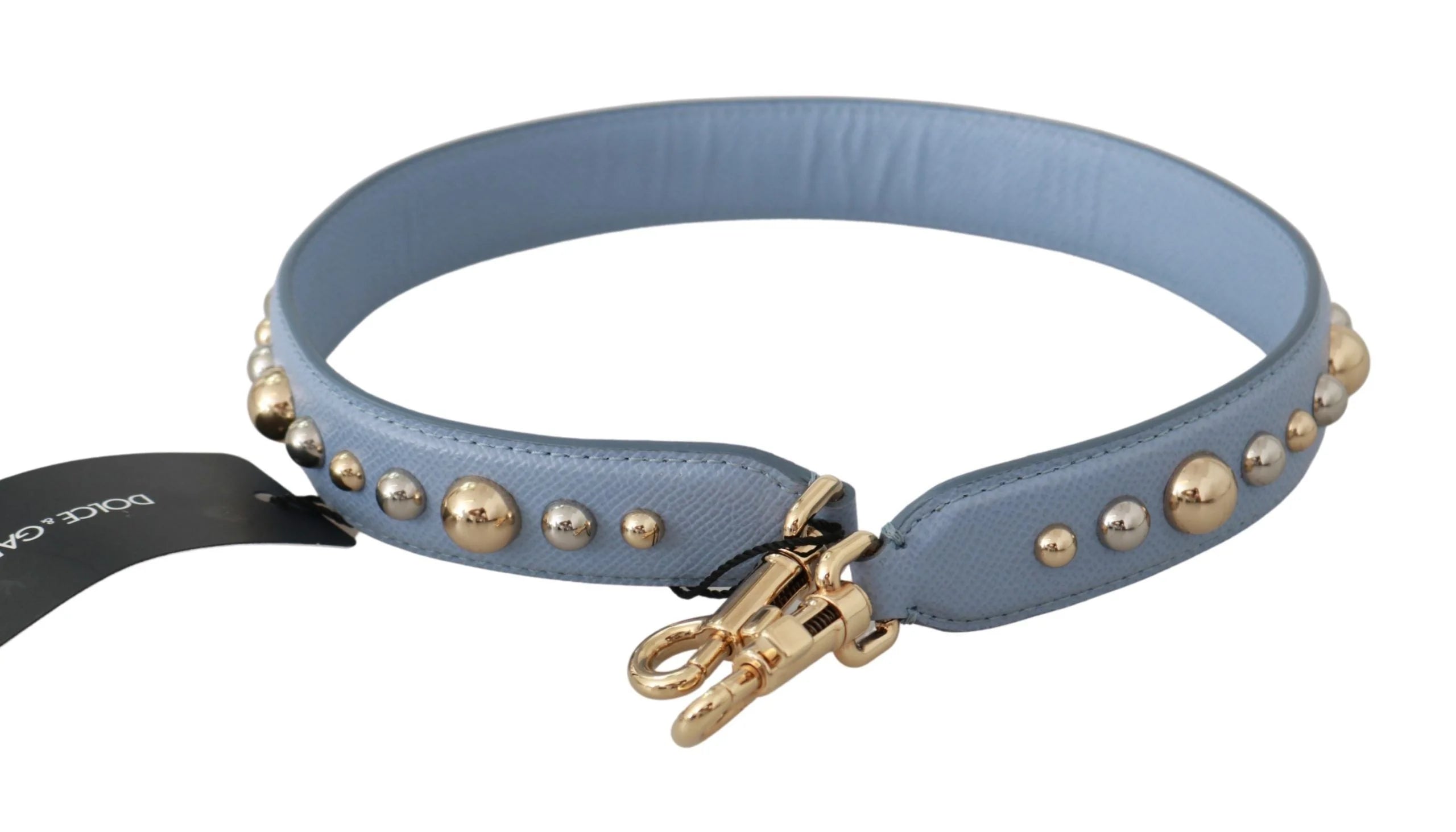 Dolce & Gabbana Blue Leather Handbag Accessory Shoulder Strap - Handbag & Wallet Accessories