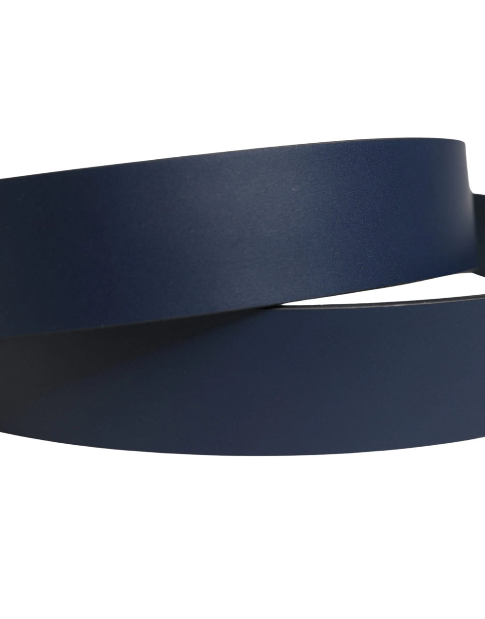 Dolce & Gabbana Blue Leather Logo Metal Buckle Men Belt - 115 cm / 46 Inches