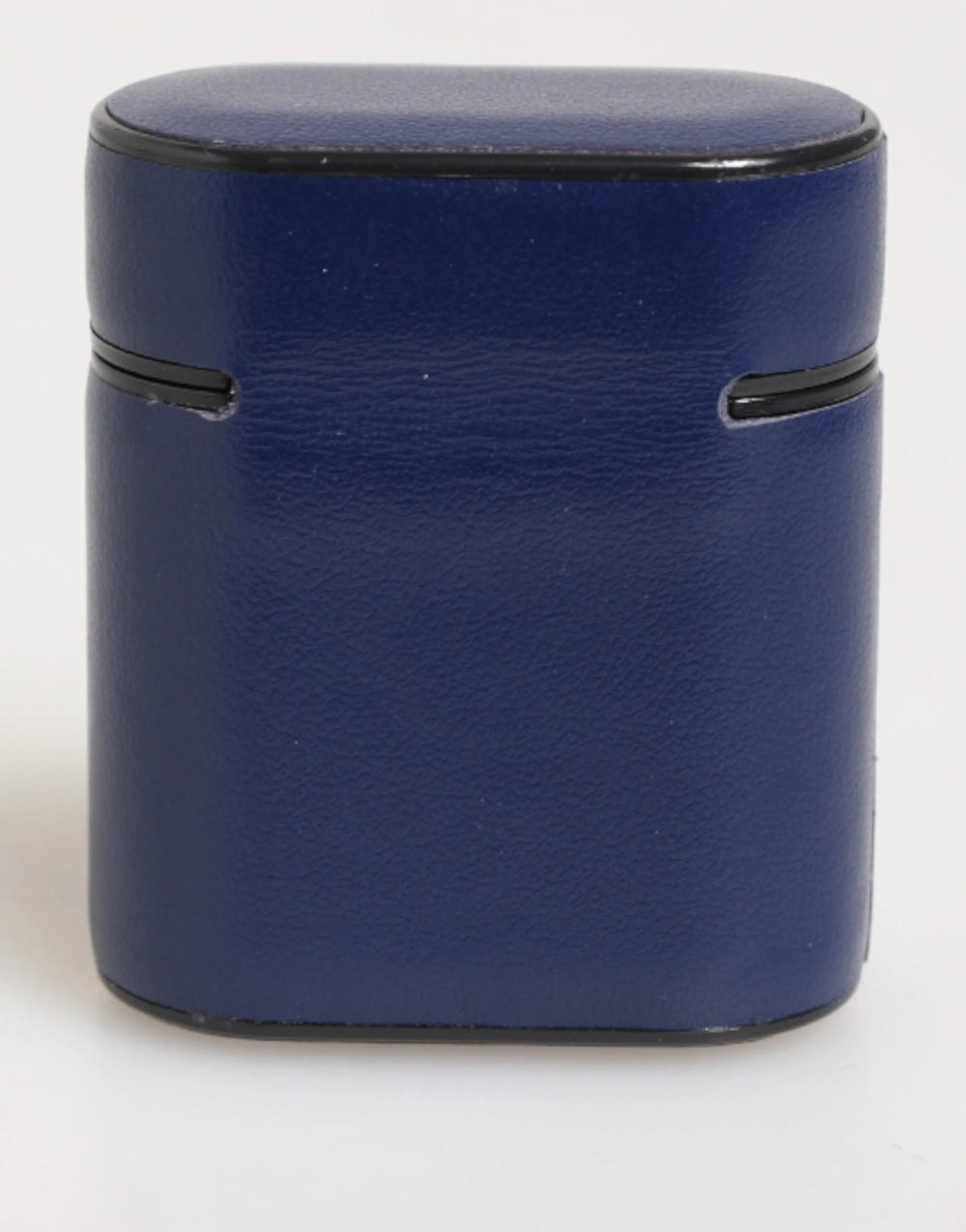 Dolce & Gabbana Blue Leather Logo Print Flip Holder Men Airpods Case - Headphone Carrying Cases