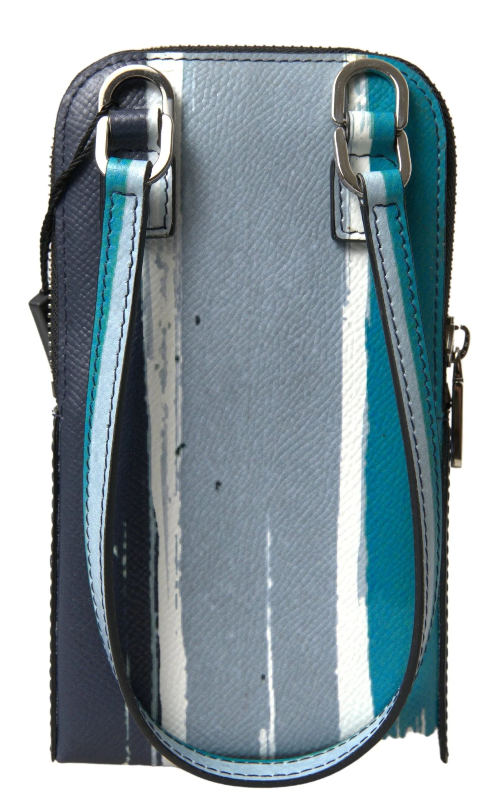 Dolce & Gabbana Blue Leather Purse Crossbody Sling Phone Bag Unisex - Cross Body Bags
