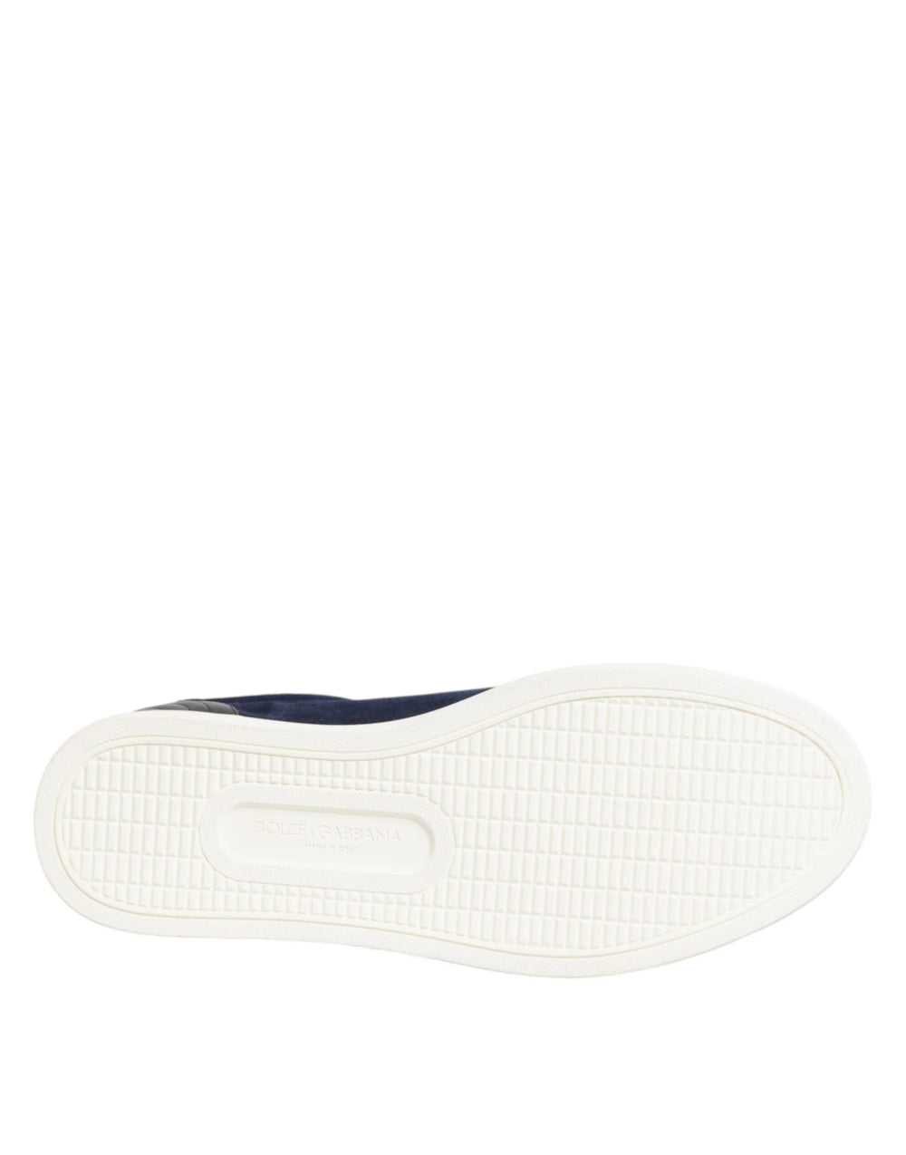 Dolce & Gabbana Blue Leather Suede Low Top Sneakers Shoes