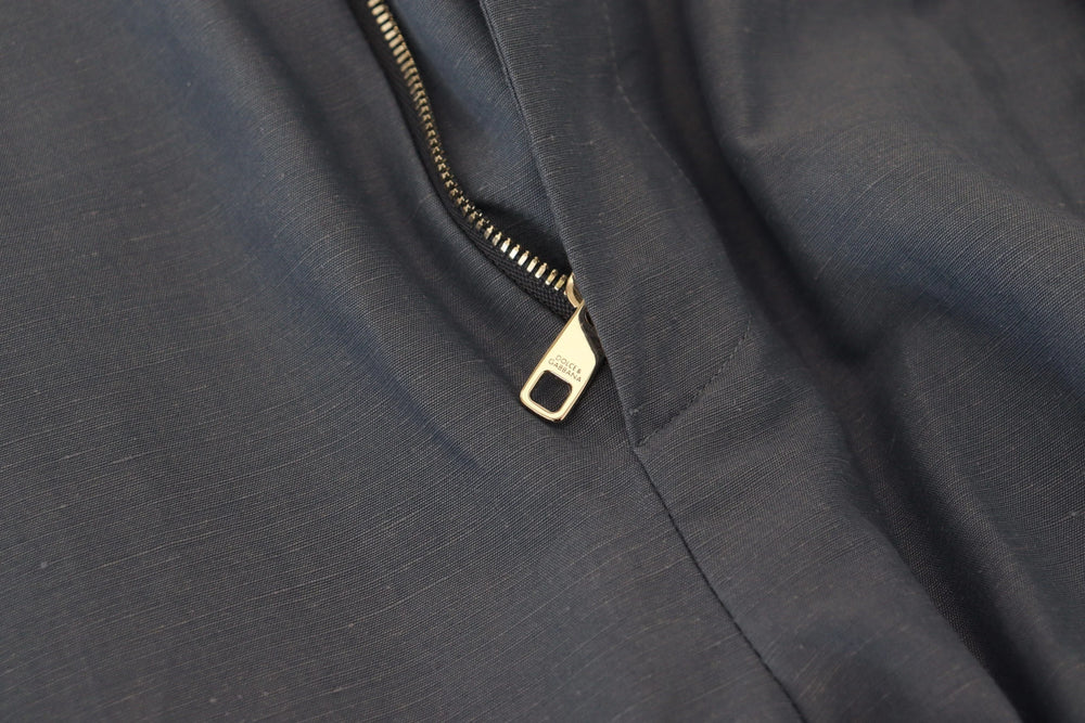 Dolce & Gabbana Blue Linen Chino Men Formal Pants - Chinos