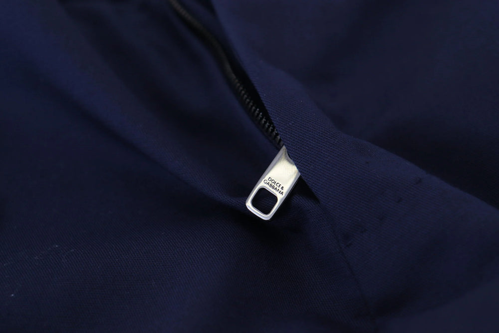 Dolce & Gabbana Blue Linen Cotton Slim Trousers Chinos Pants - IT52 | XL - Chinos