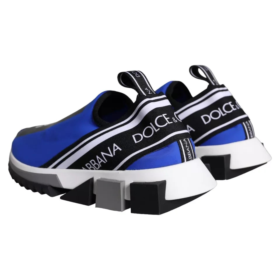 Dolce & Gabbana Blue Logo Low Top Sorrento Sneakers Shoes - EU39.5/US6.5 - Sneakers
