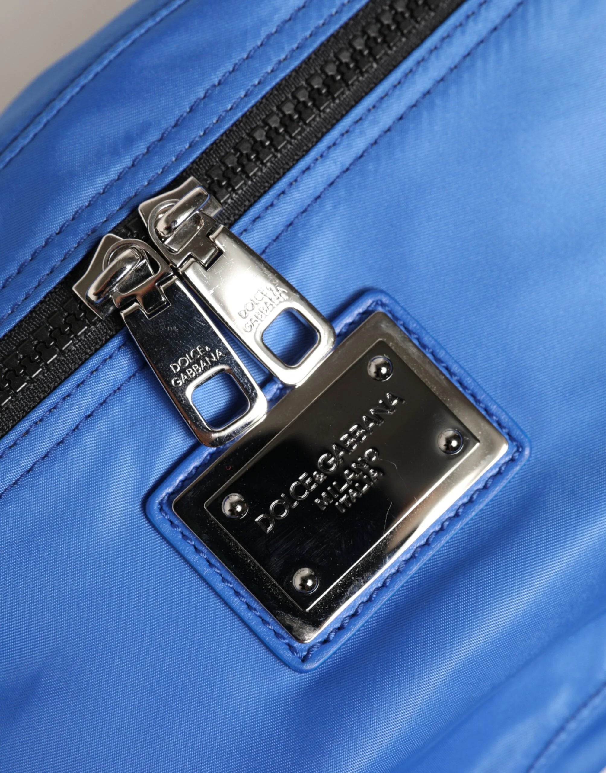 Dolce & Gabbana Blue Logo Plaque Nylon Waist Fanny Pack Men’s Borse Bag - Fanny Packs