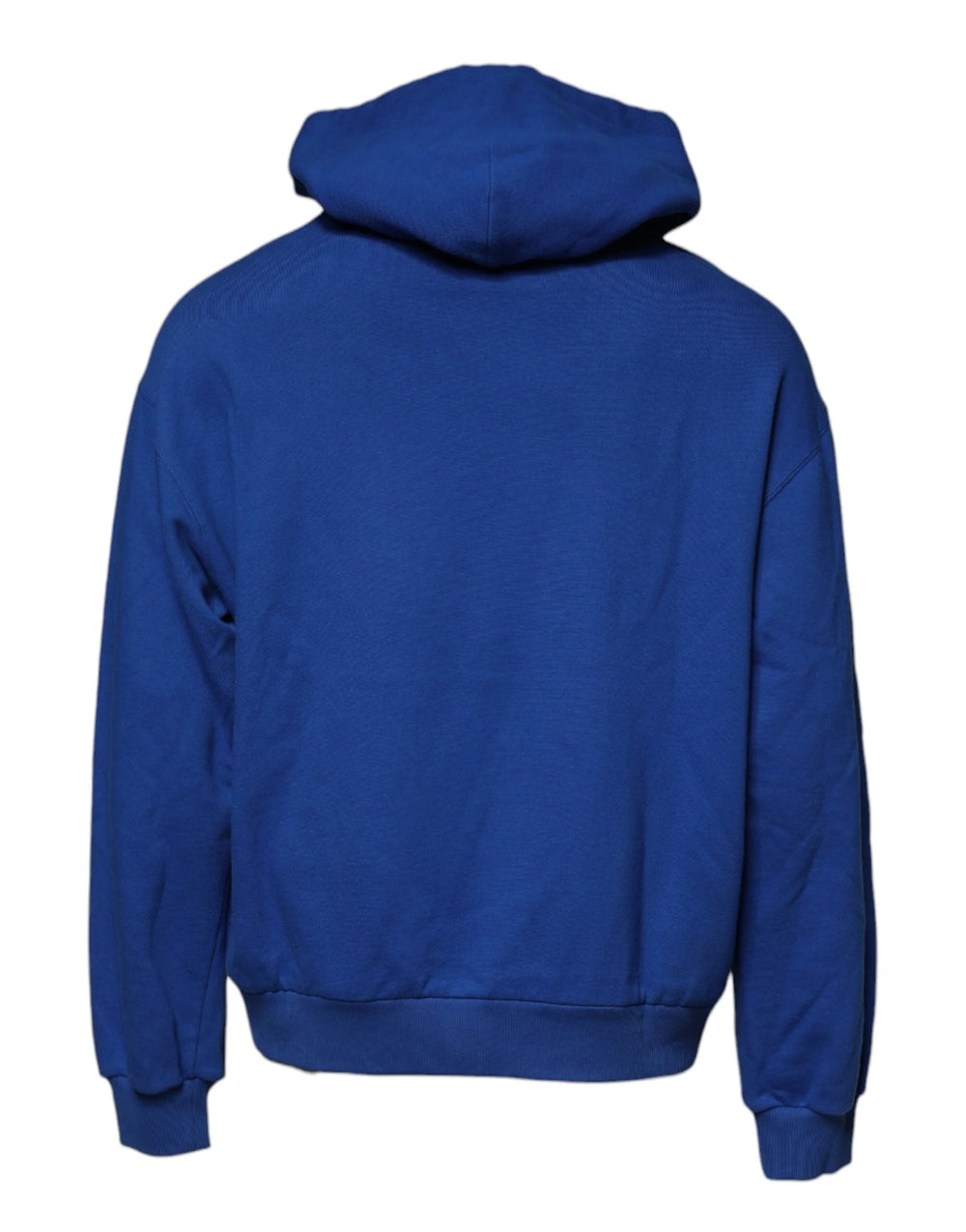 Dolce & Gabbana Blue Logo Print Hooded Sweatshirt Sweater - IT52 | XL - Hoodies