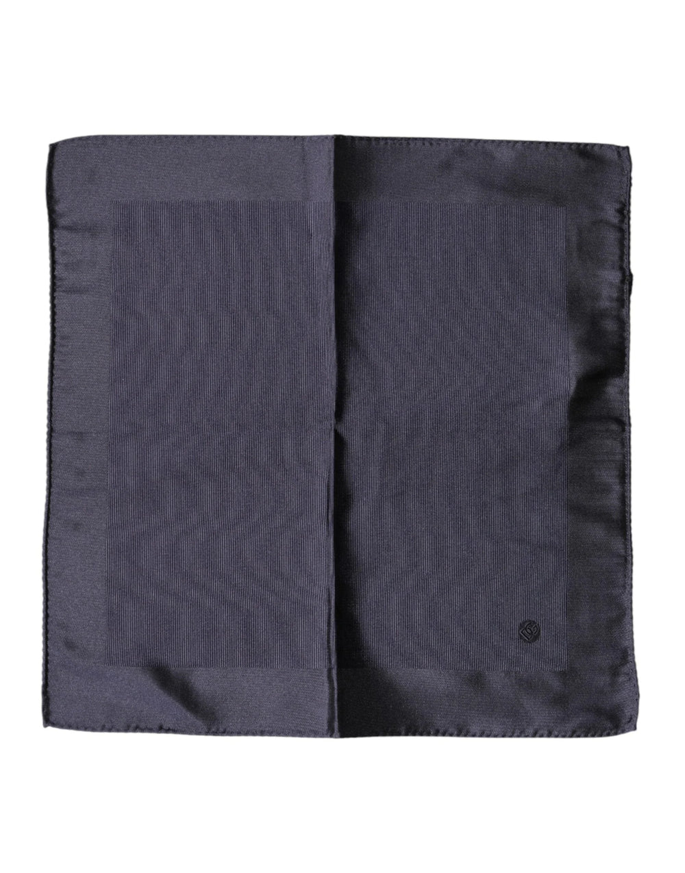 Dolce & Gabbana Blue Logo Silk Men Square Handkerchief Scarf