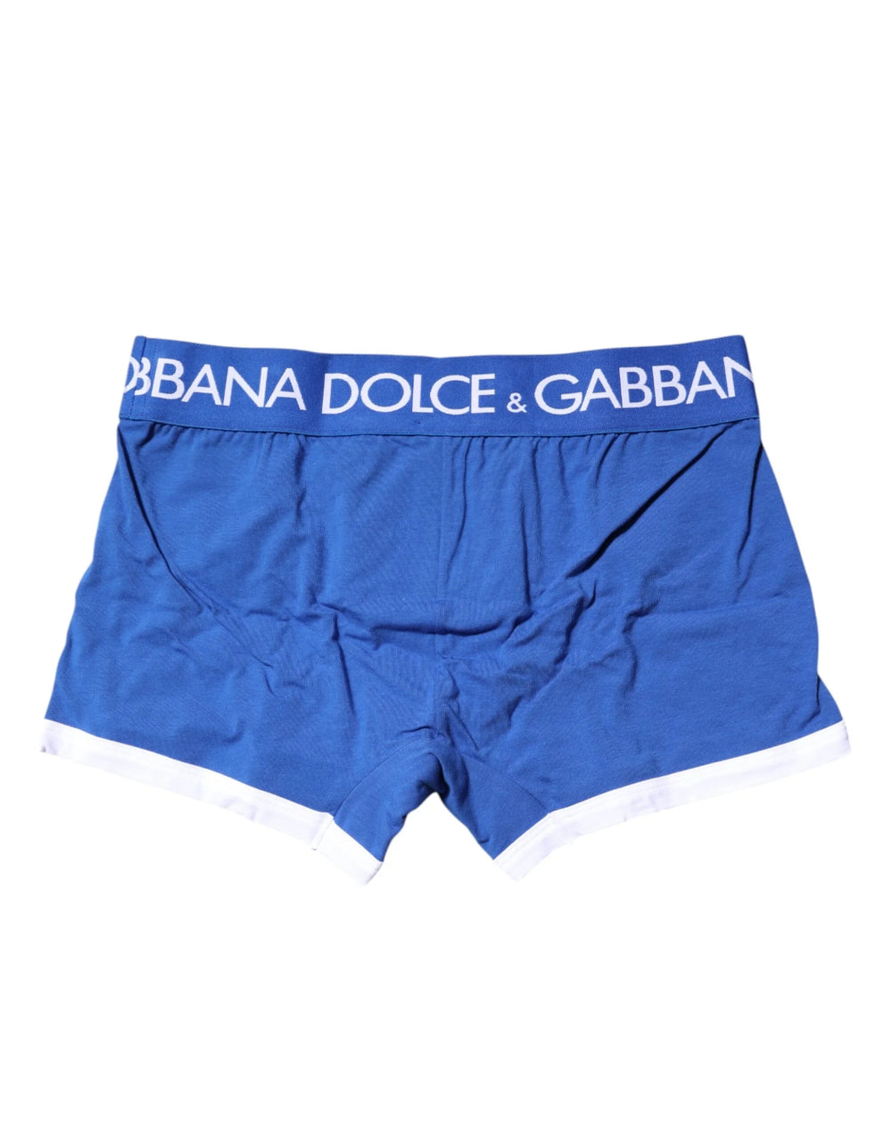 Dolce & Gabbana Blue Logo Waist Regular Boxer Brief Underwear - IT3 | XS - Boxer Briefs