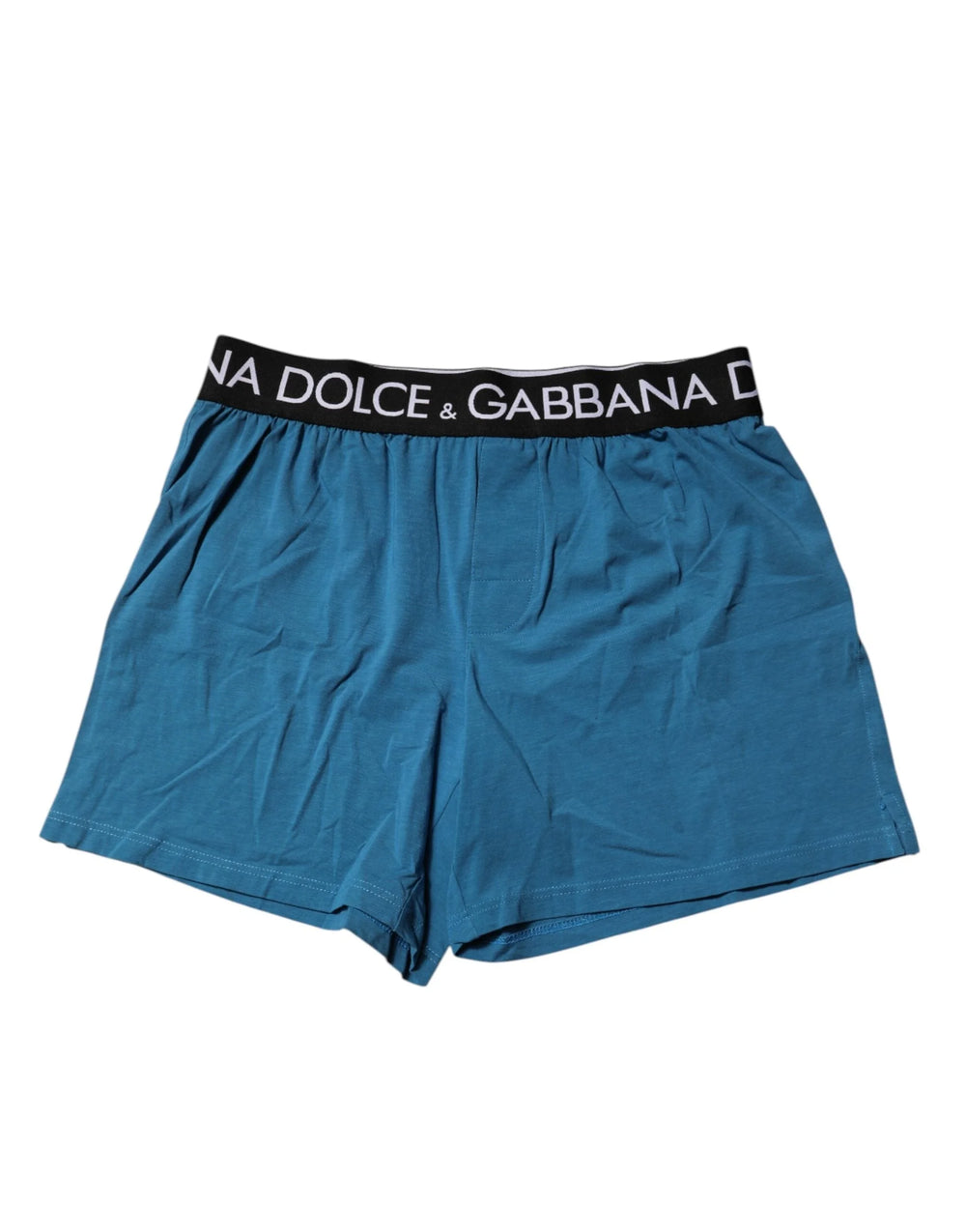 Dolce & Gabbana Blue Logo Waist Regular Boxer Shorts Underwear - IT4 | S