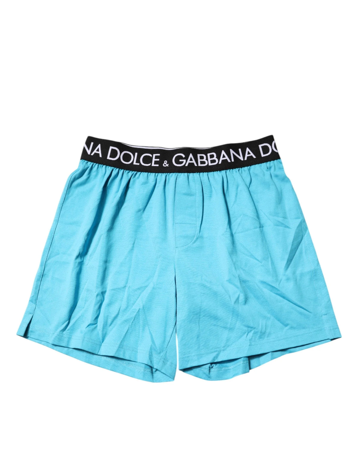 Dolce & Gabbana Blue Logo Waist Regular Boxer Shorts Underwear - IT4 | S - Boxer Shorts
