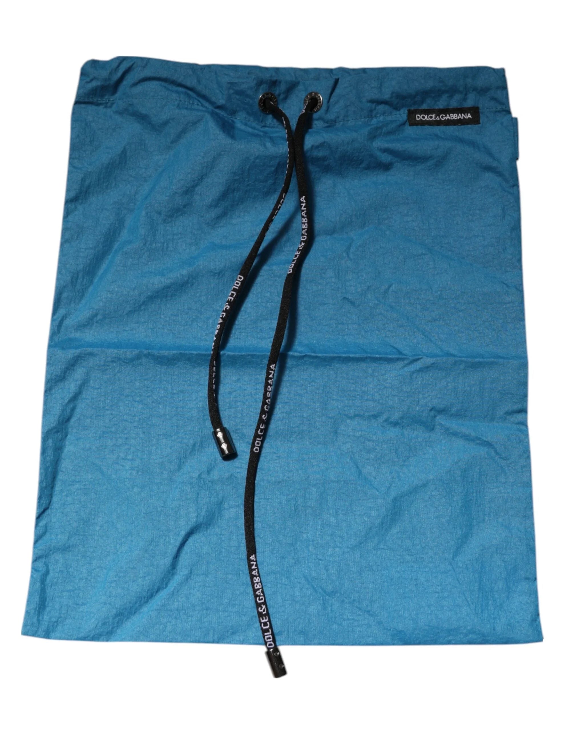 Dolce & Gabbana Blue Logo Waistband Beachwear Shorts Swimwear - IT4 | S - Swim Boxers