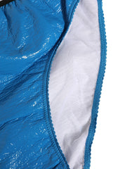 Dolce & Gabbana kék logós szalaggal ellátott magas derekú bugyi alsónadrág - IT2 | S