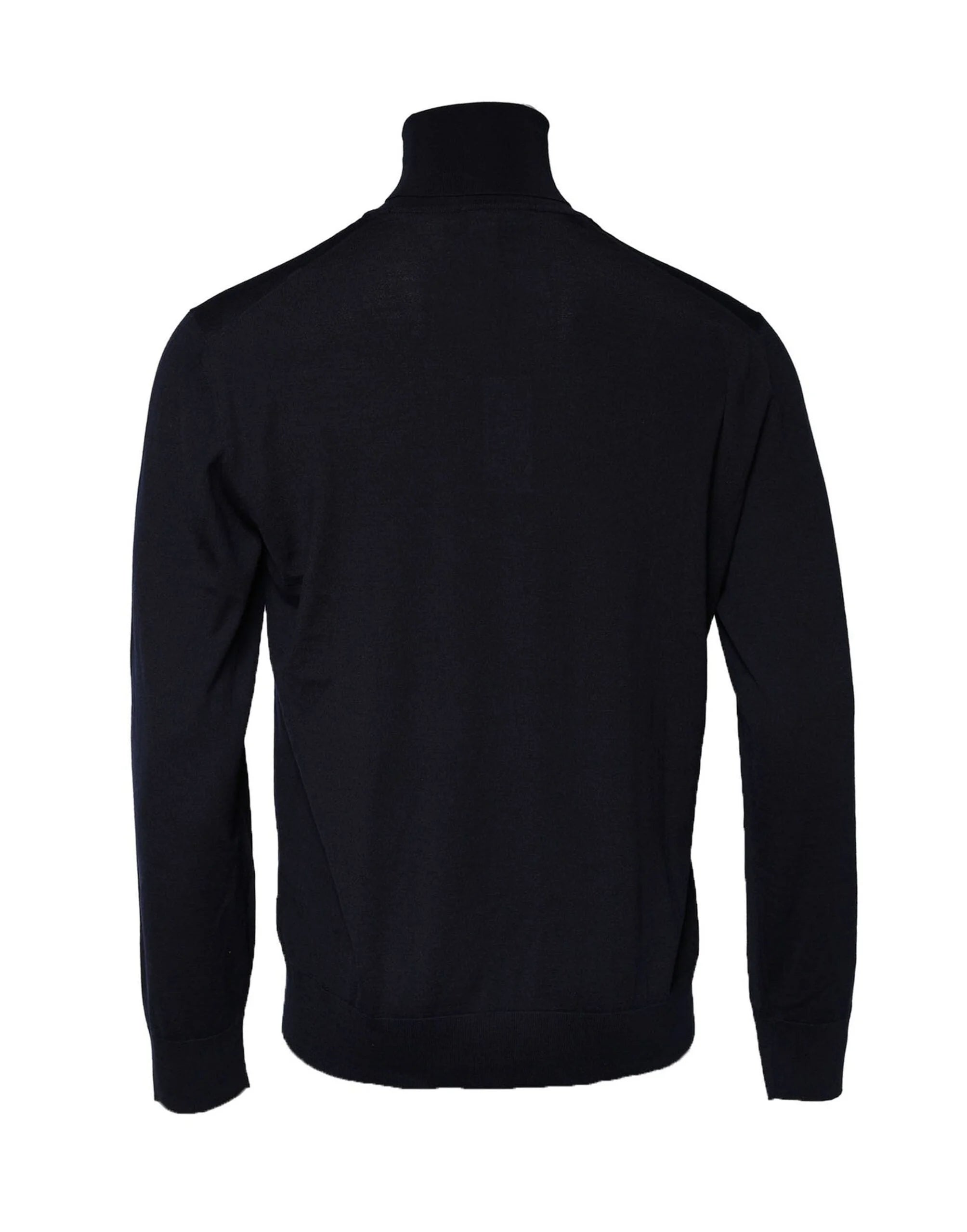Dolce & Gabbana Blue Long Sleeve Turtleneck Pullover Sweater - IT56 | XXL - Sweaters