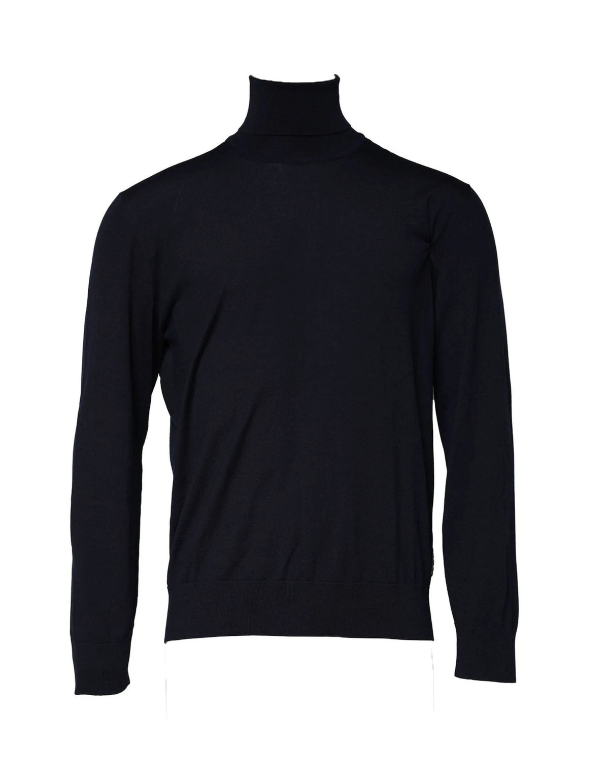Dolce & Gabbana Blue Long Sleeve Turtleneck Pullover Sweater - IT56 | XXL - Sweaters