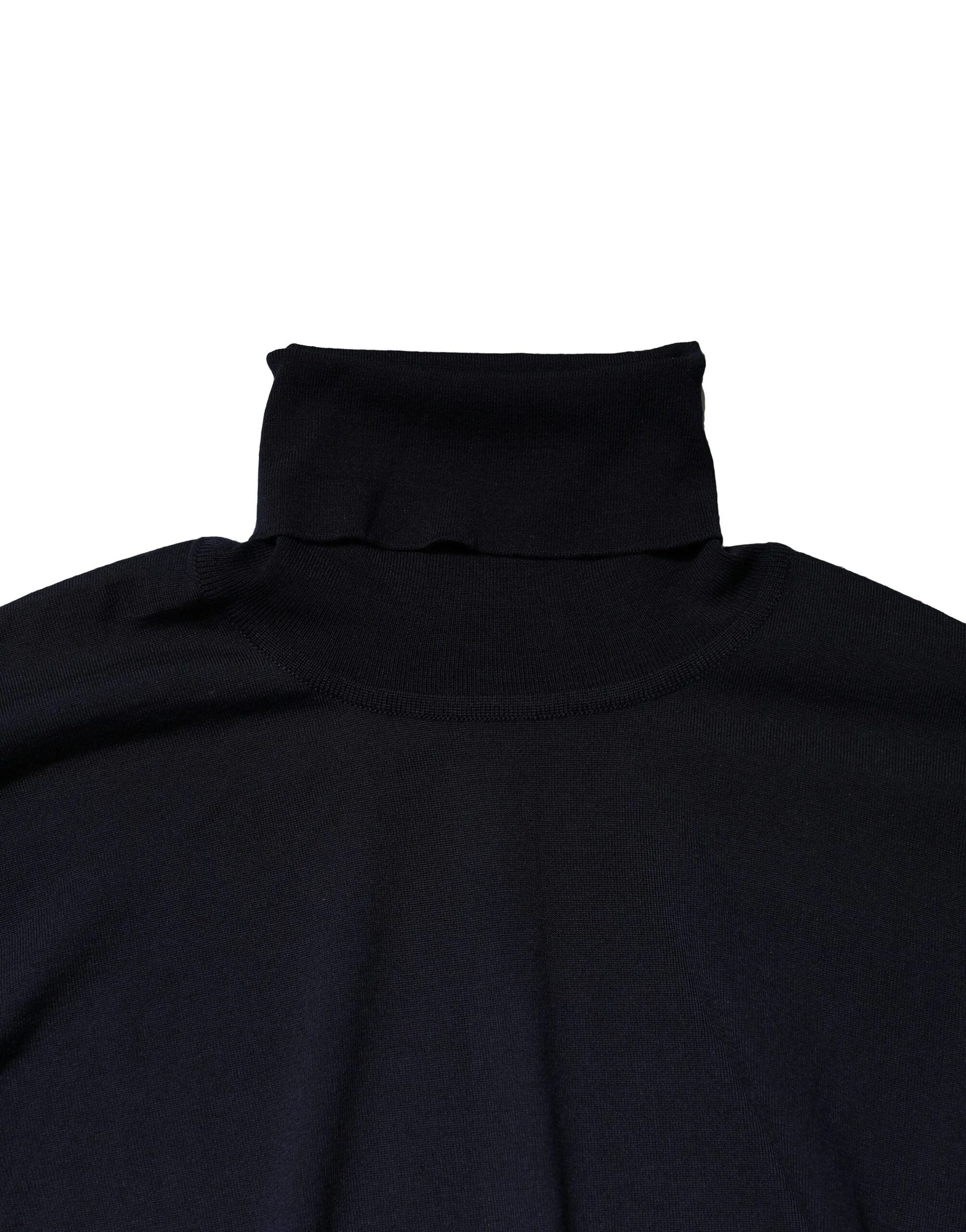 Dolce & Gabbana Blue Long Sleeve Turtleneck Pullover Sweater - IT56 | XXL - Sweaters