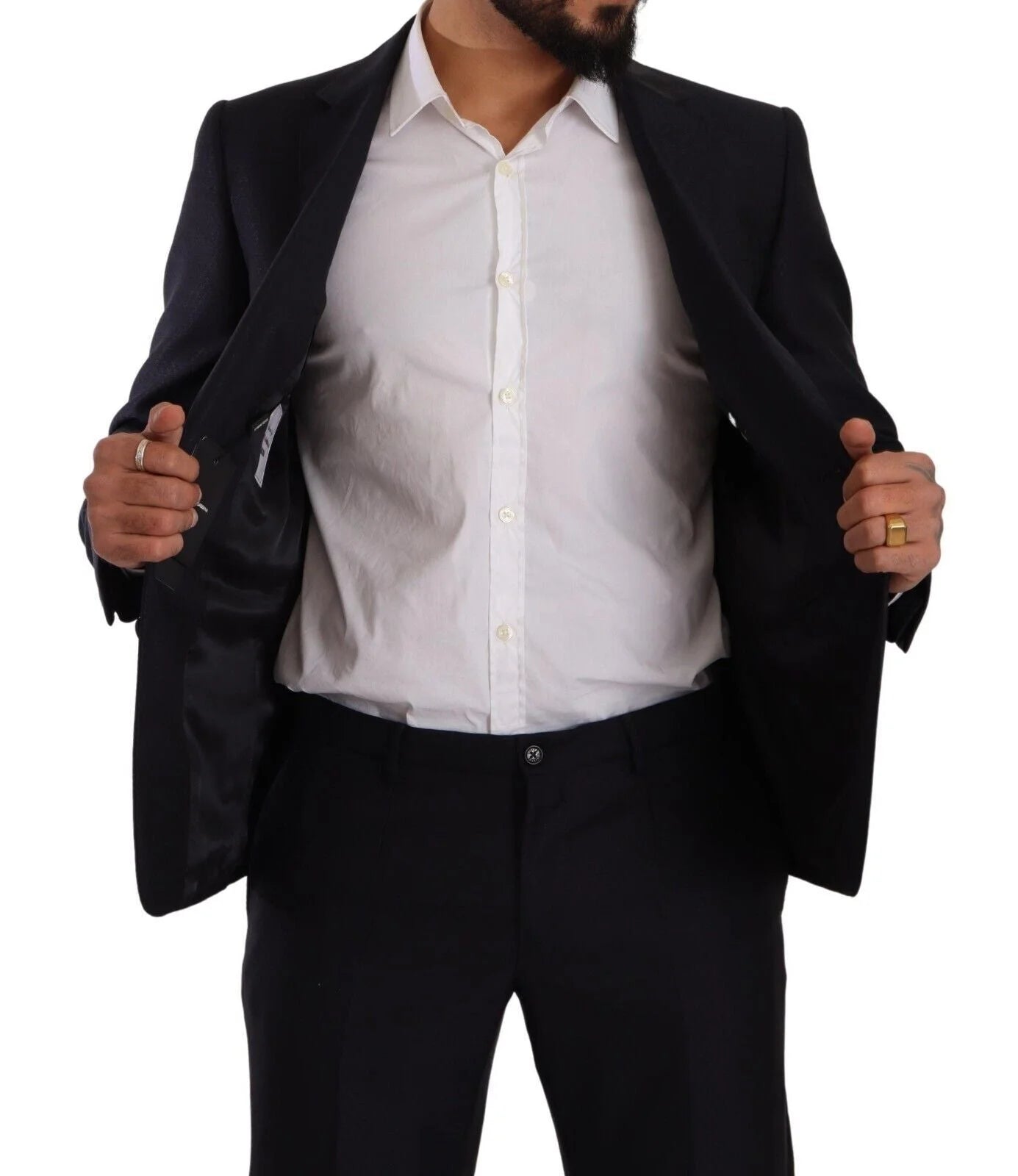 Dolce & Gabbana Blue MARTINI Slim fit 2 Piece Coat Suit - IT50 | L - Pant Suits