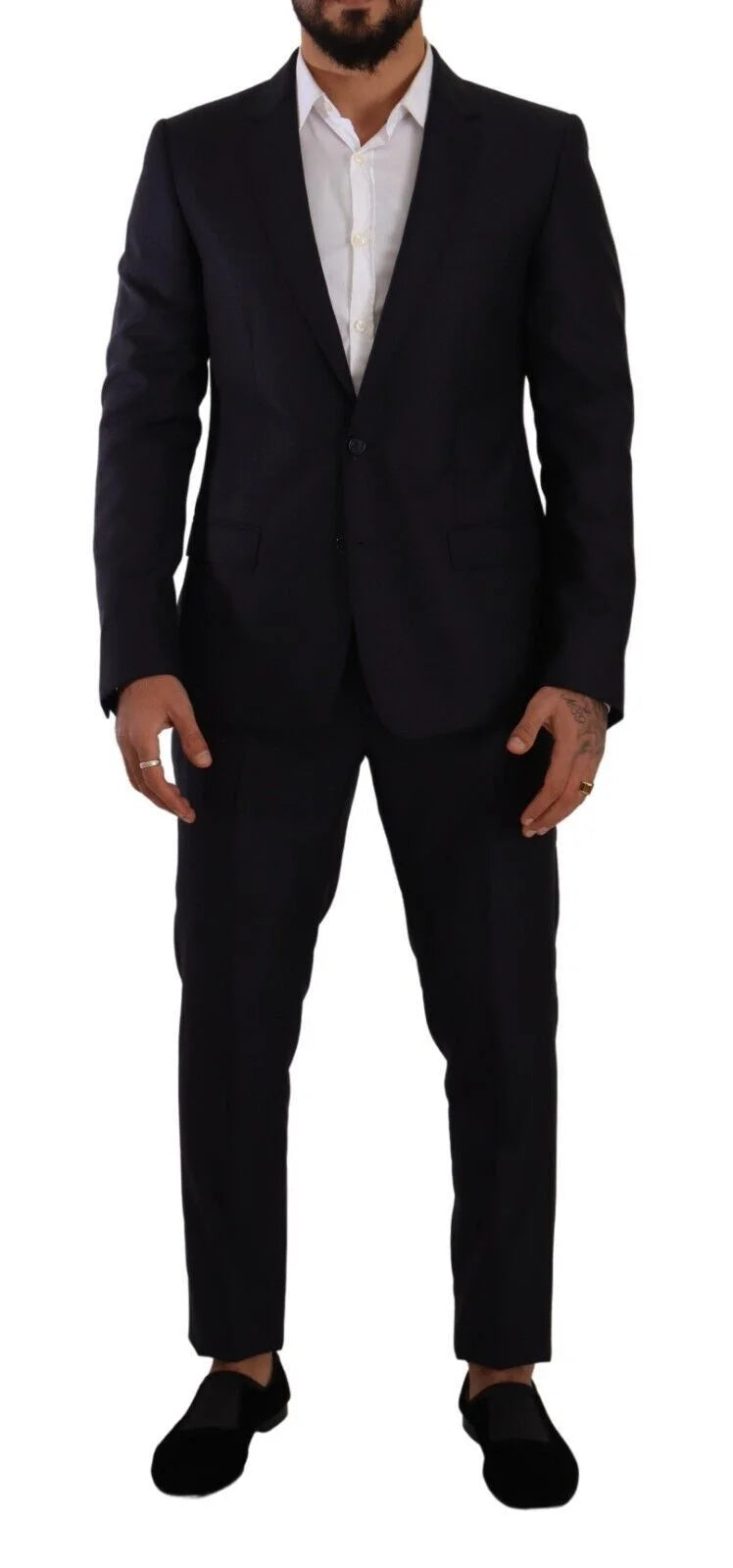 Dolce & Gabbana Blue MARTINI Slim fit 2 Piece Coat Suit - IT50 | L - Pant Suits
