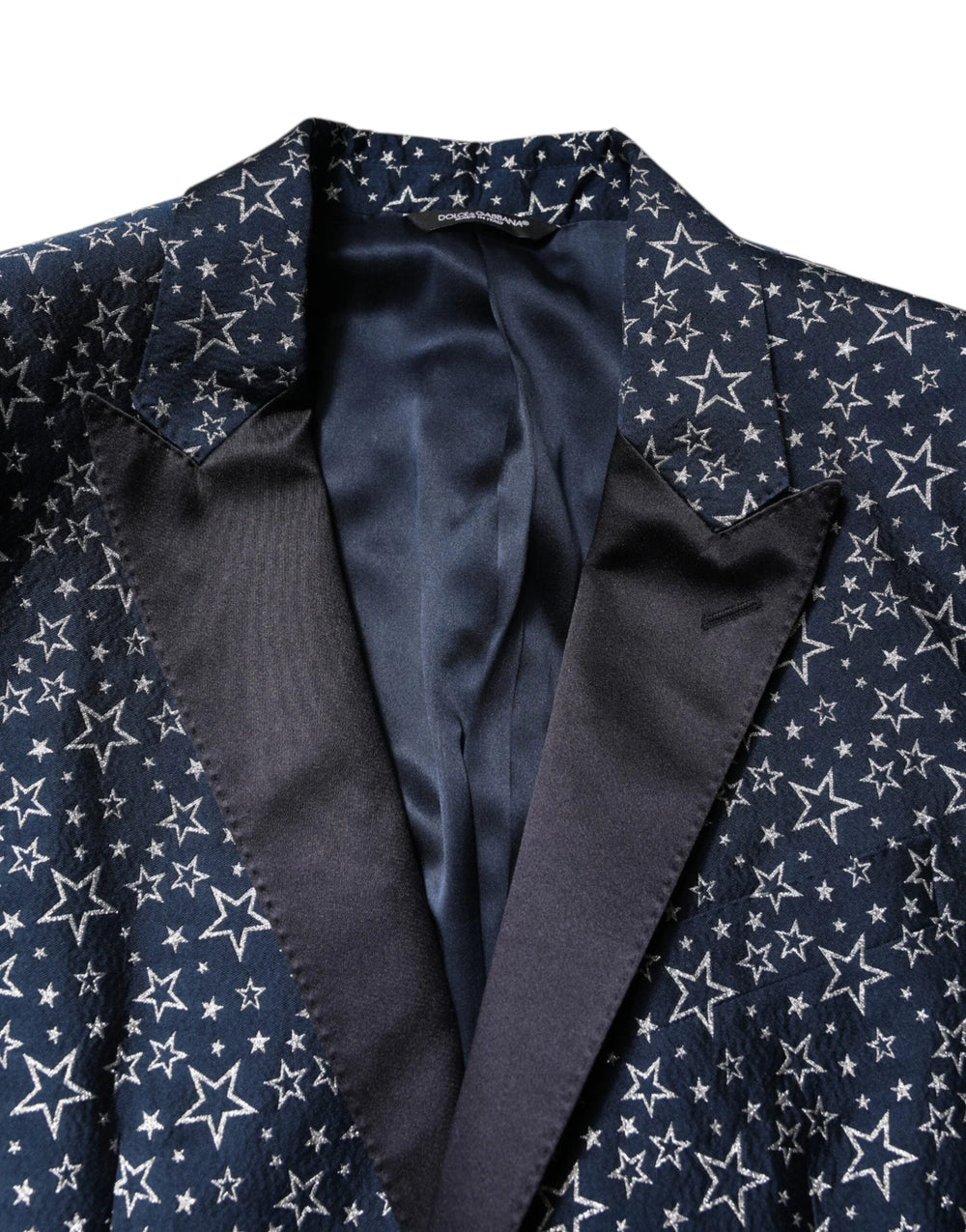 Dolce & Gabbana Blue MARTINI Star Jacquard 3 Piece Suit - IT52 | XL - Tuxedos