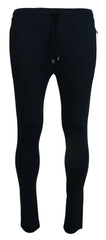 Dolce & Gabbana Blue Mens Sport Cotton Sweatpants Pants - Sweatpants