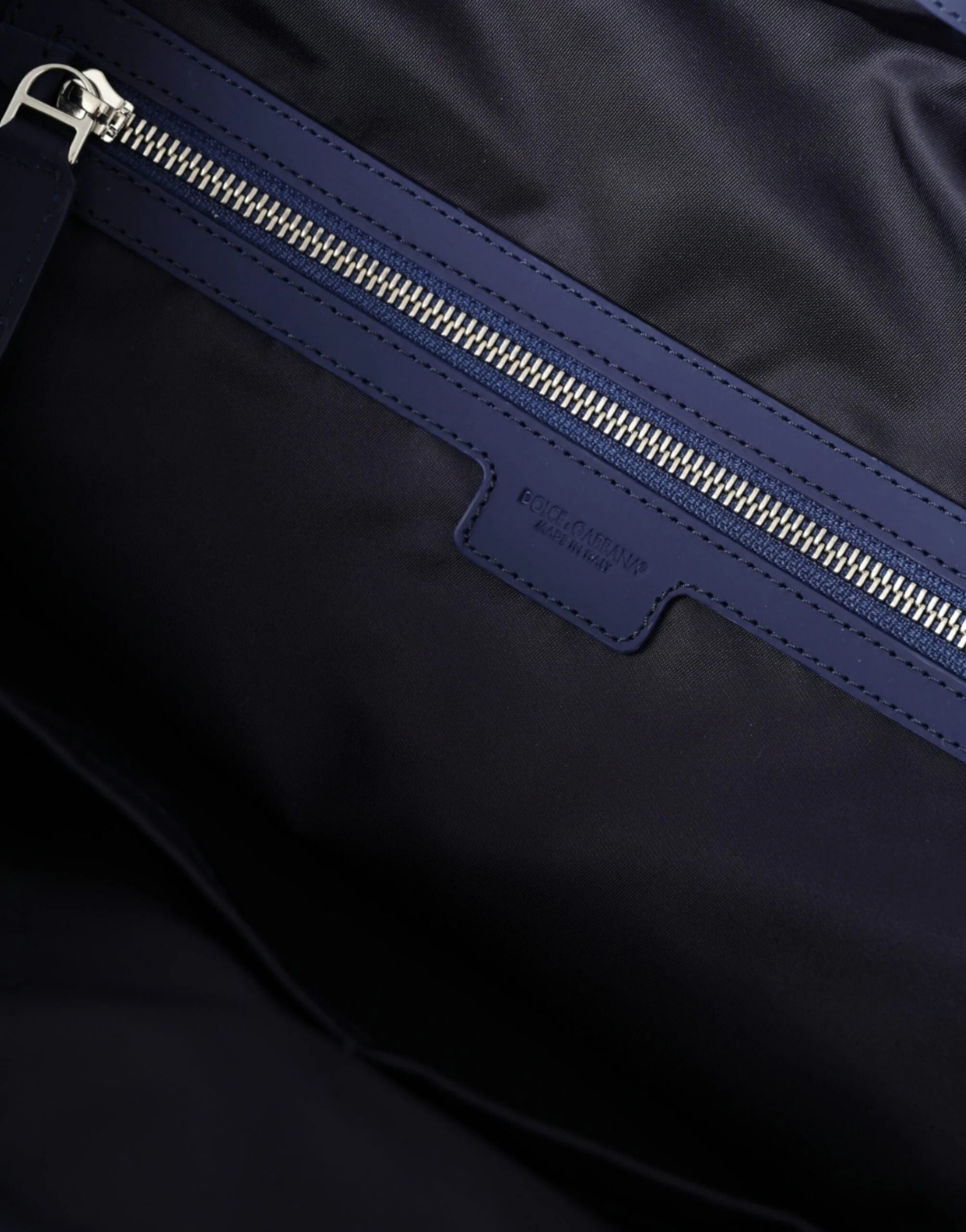 Dolce & Gabbana Blue Nylon Calfskin Hand Shoulder Duffel Bag - Duffel Bags