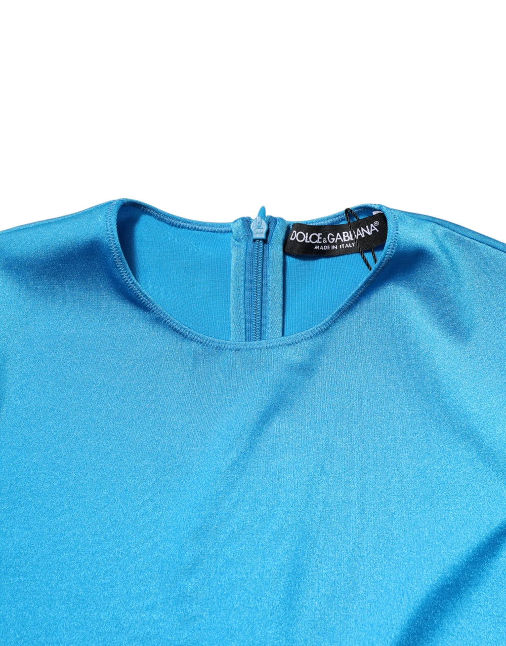 Dolce & Gabbana Blue Nylon Crew Neck Bodycon Jumpsuit Dress - IT40|S - One-Pieces