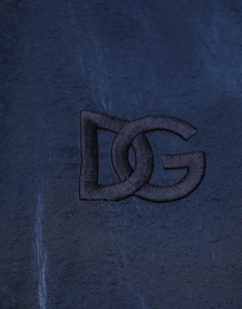 Dolce & Gabbana Blue Nylon DG Embroidery Men Bomber Jacket - IT48 | M - Bomber Jackets