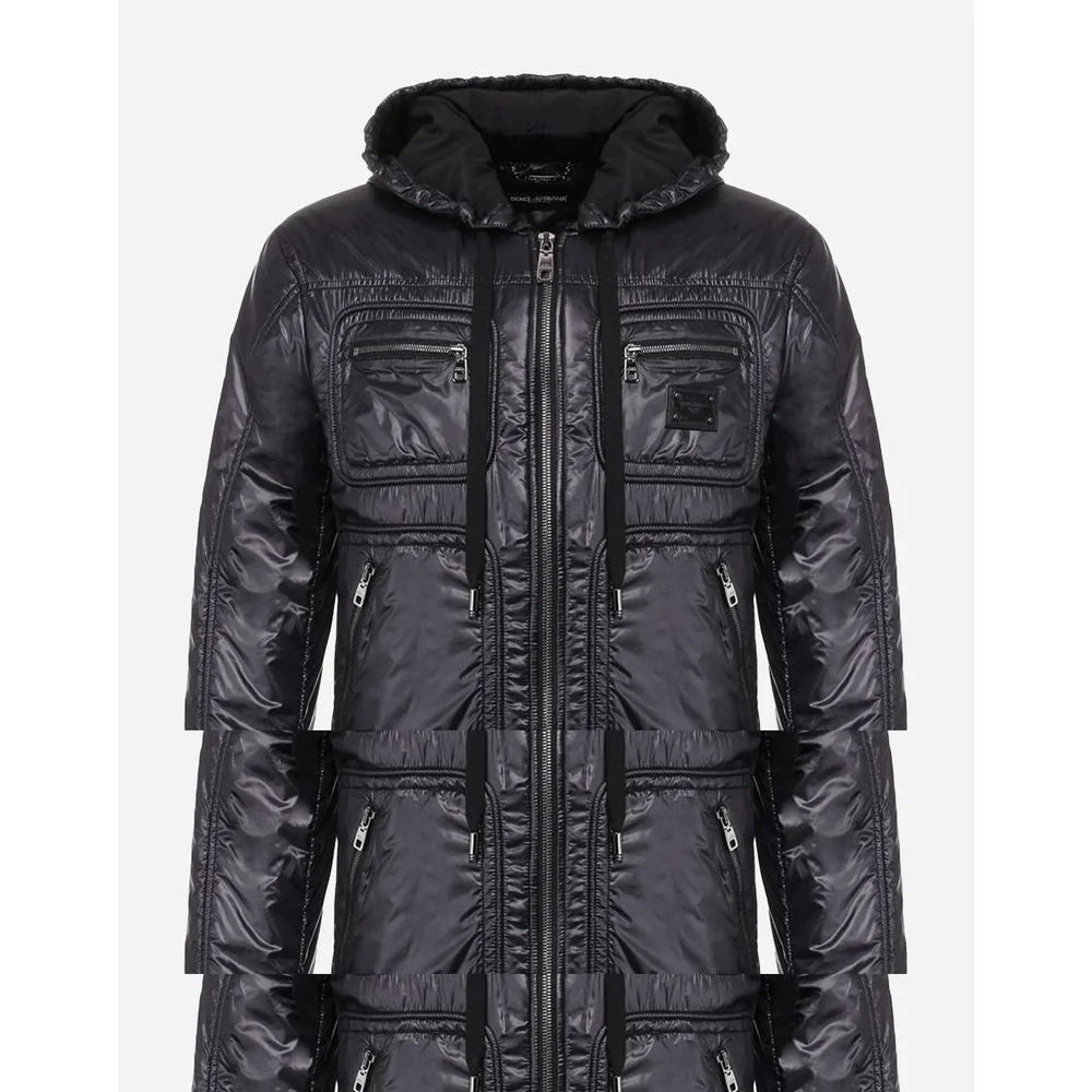 Dolce & Gabbana Blue Nylon Jackets & Coat - IT44 | XS