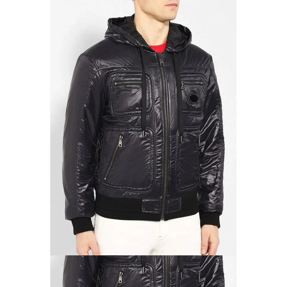 Dolce & Gabbana Blue Nylon Jackets & Coat - IT44 | XS