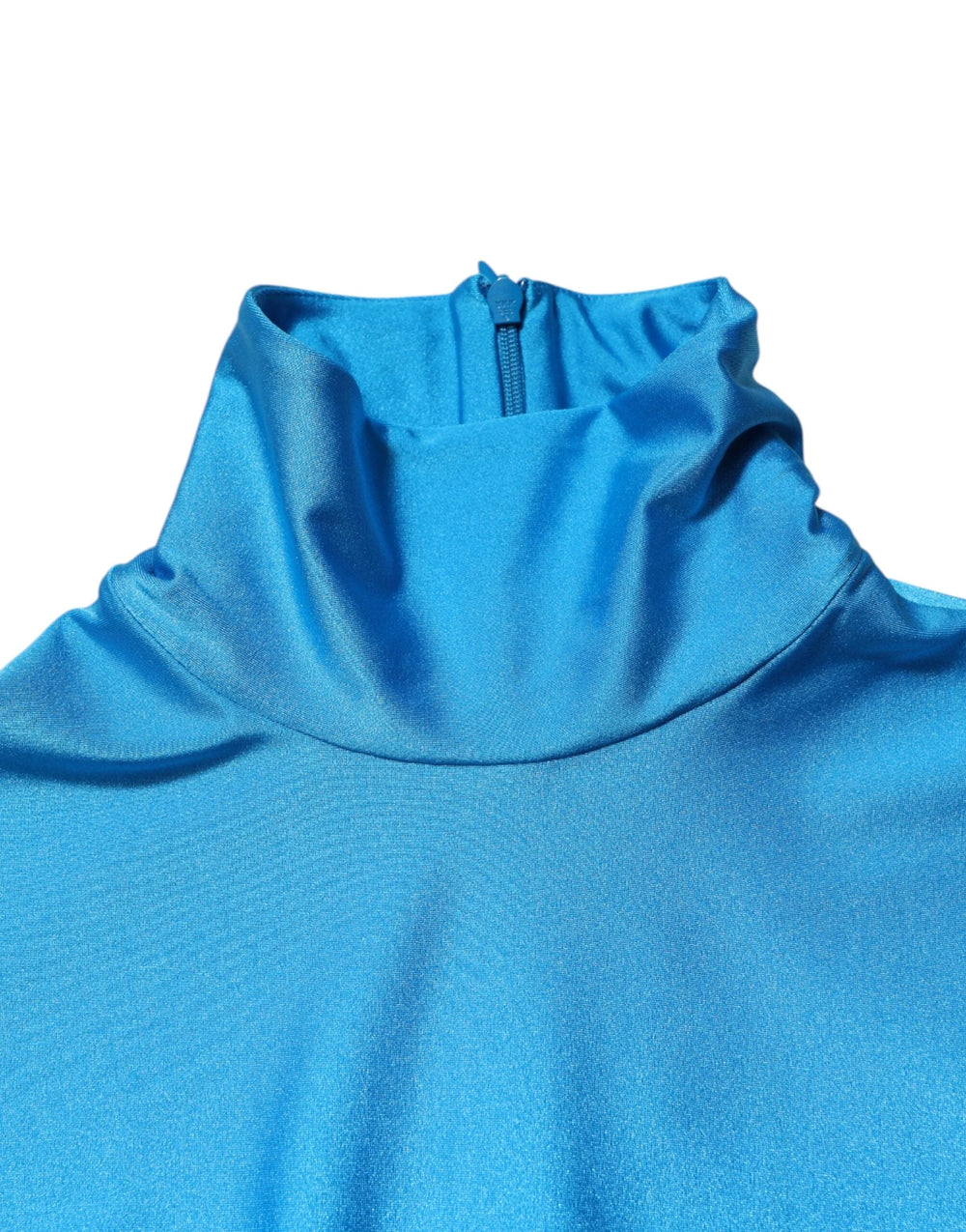 Dolce & Gabbana Blue Nylon Turtleneck Bodycon Jumpsuit Dress - IT40|S - One-Pieces