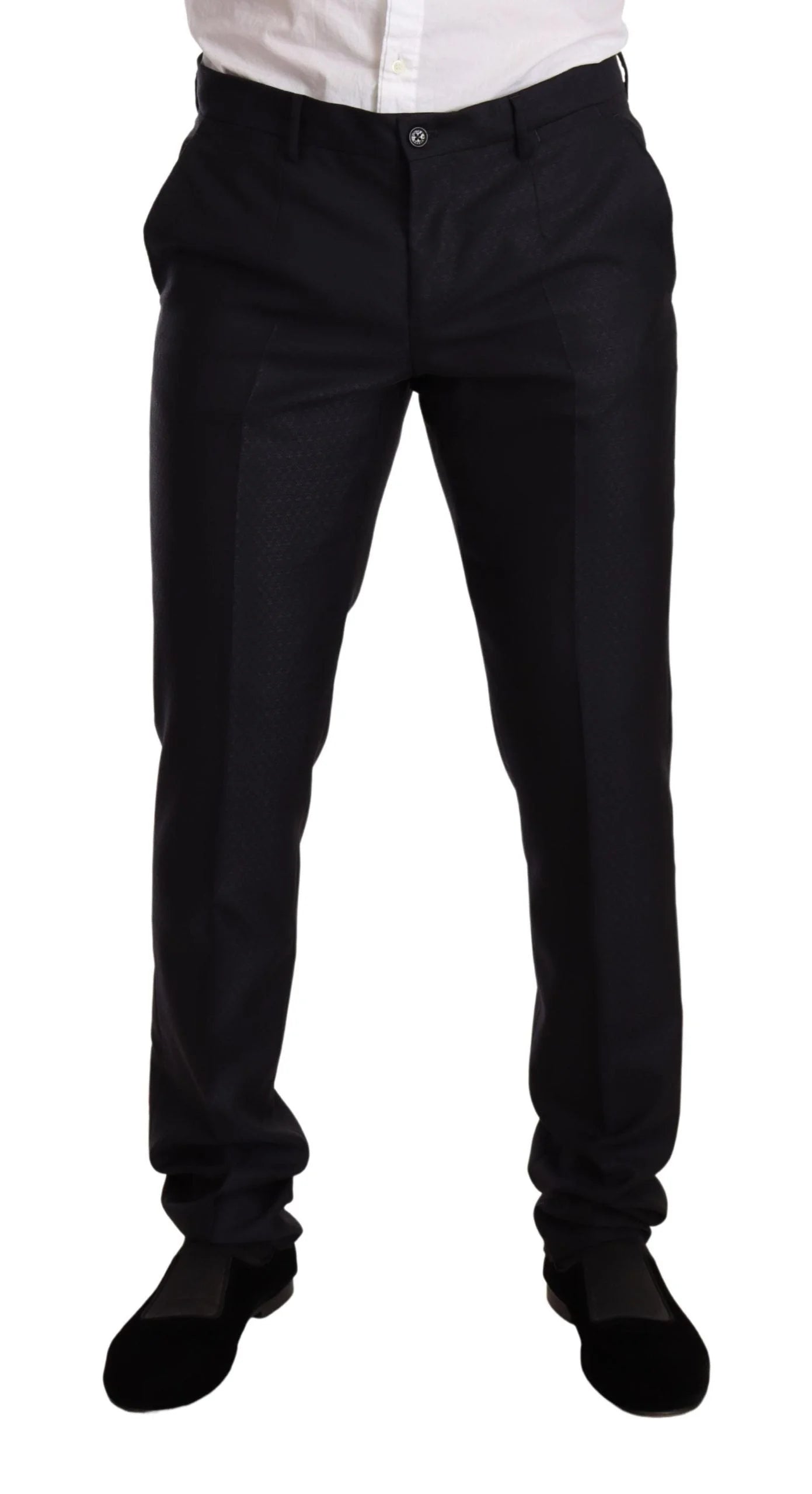 Dolce & Gabbana Blue Pattern MARTINI SLIM FIT 2 Piece Suit - Pant Suits