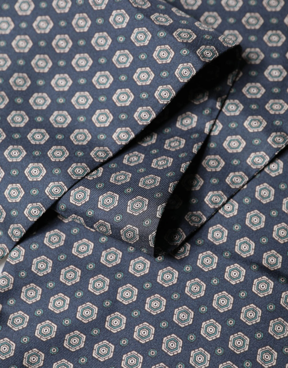 Dolce & Gabbana Blue Patterned Silk Fringes Foulard 138cm x 15.5cm Scarf