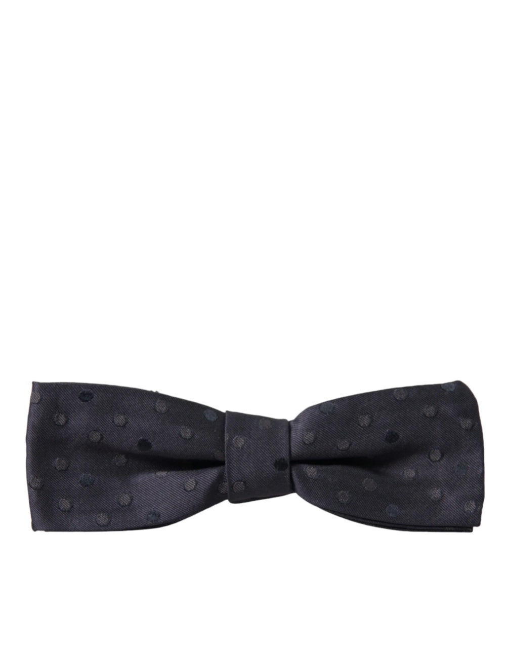 Dolce & Gabbana Blue Polka Dot Silk Adjustable Neck Men Papillon Bow Tie - Neckties