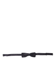 Dolce & Gabbana Blue Polka Dot Silk Adjustable Neck Men Papillon Bow Tie - Neckties