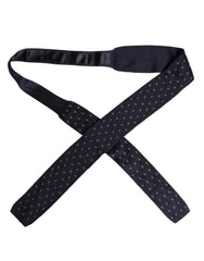 Dolce & Gabbana Blue Polka Dot Silk Adjustable Necktie Tie - Neckties