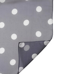 Dolce & Gabbana Blue Polka Dot Silk Neck Wrap Shawl 205cm x 132cm Scarf