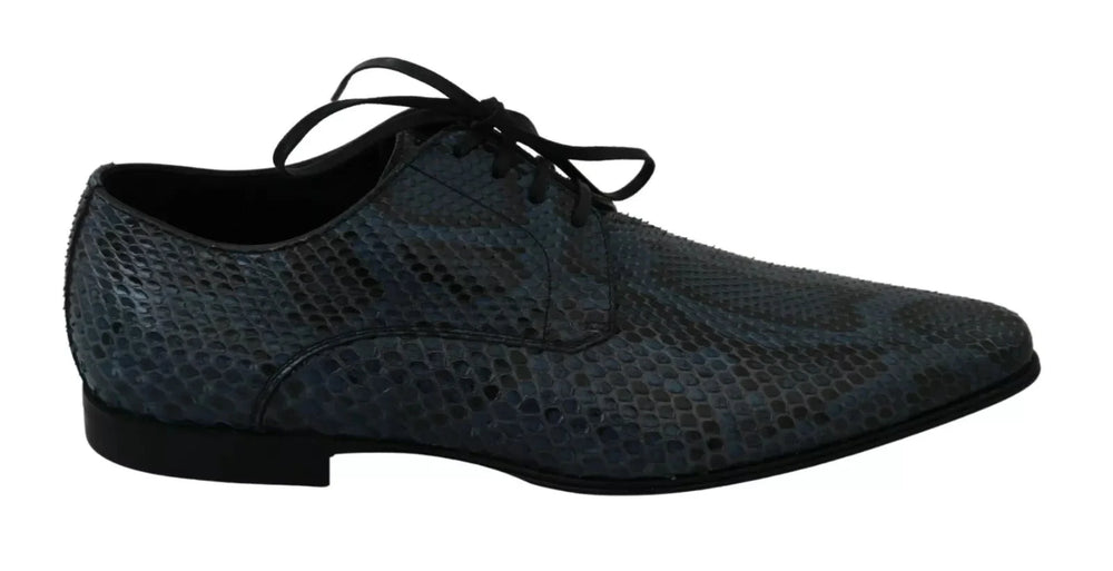 Pantofi Dolce & Gabbana, piele șopârlă albastră