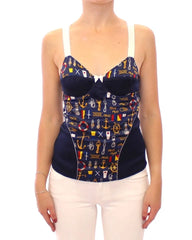 Dolce & Gabbana Blue Sailor Motive Tank Top - IT1 | XS - Tank Tops