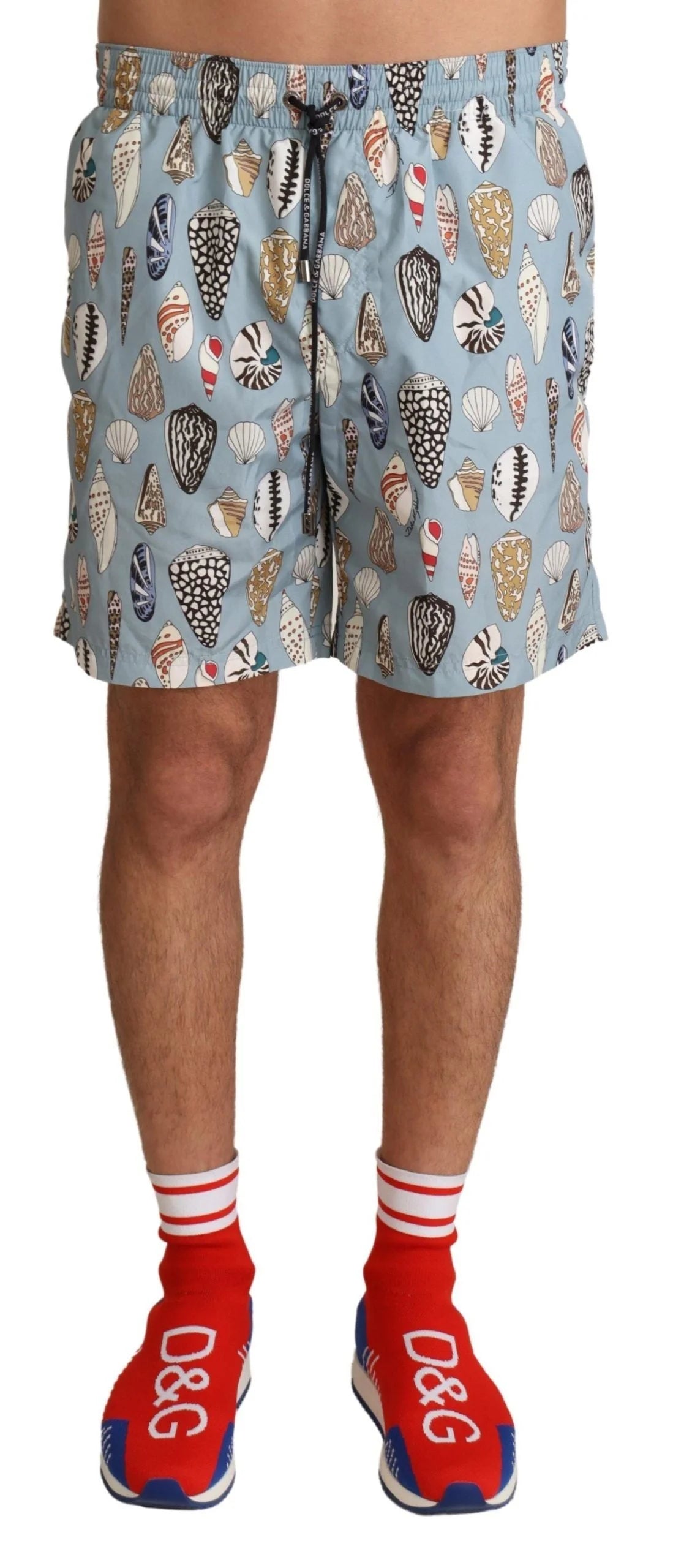 Dolce & Gabbana Blue Seashell Beachwear Swimwear Shorts - IT3 | XS - Swim Boxers