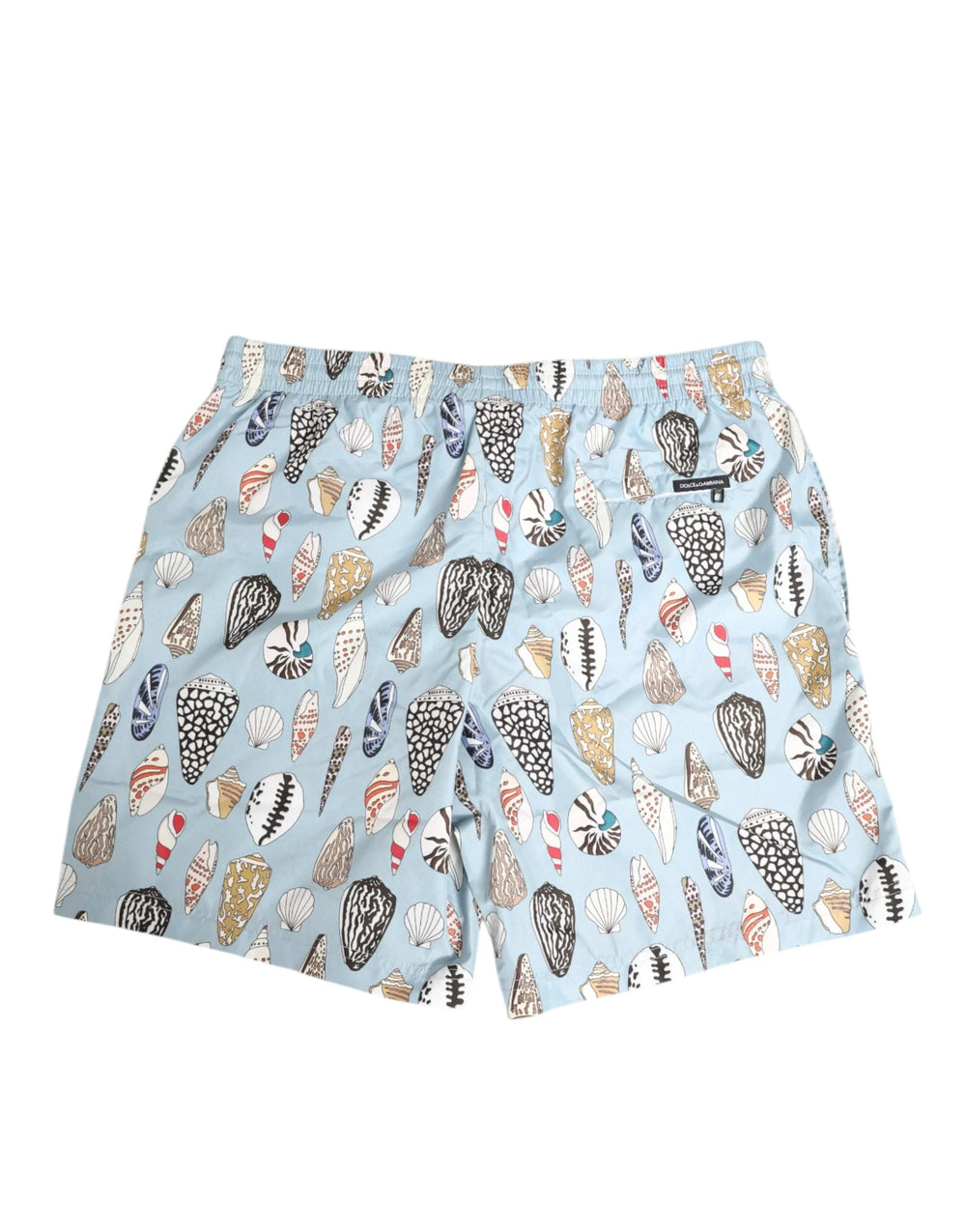 Dolce & Gabbana Blue Seashell Print Nylon Men Shorts Swimwear - IT4 | S - Swim Boxers