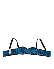 Dolce & Gabbana Blue Sequin Embellished Balconnet Bra Underwear - IT2 | S