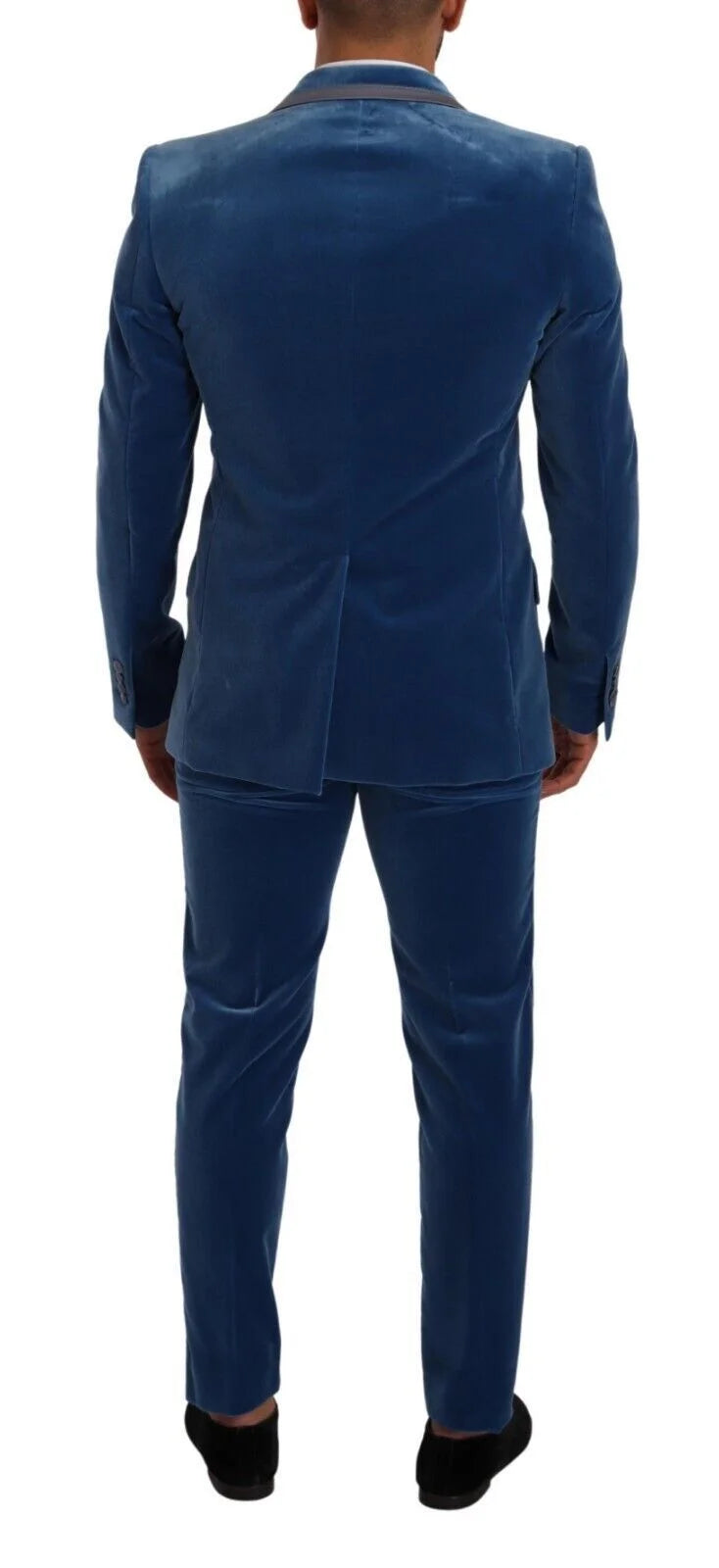 Dolce & Gabbana Blue SICILIA Velvet Slim Fit 2 Piece Suit - IT48 | M - Pant Suits