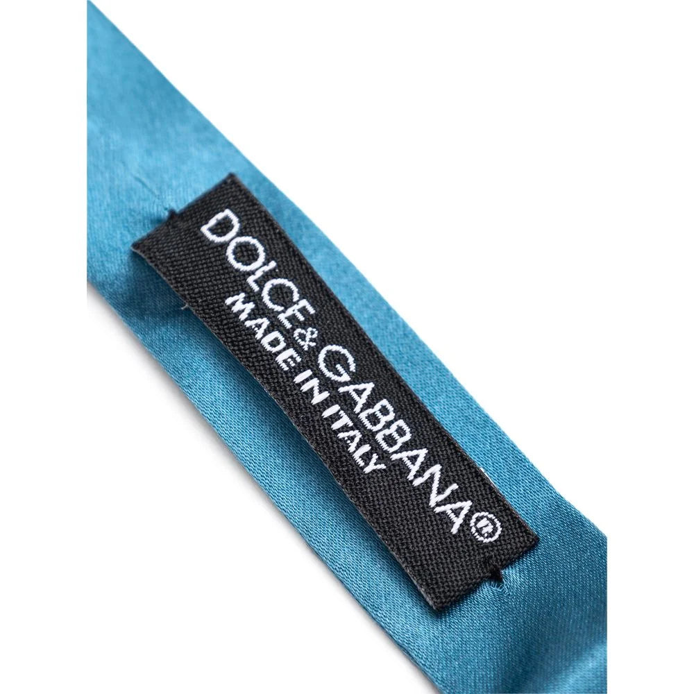 Dolce & Gabbana Blue Silk Bowty - One Size - Neckties