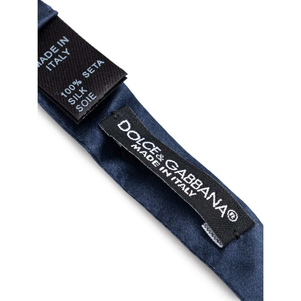Dolce & Gabbana Blue Silk Bowty - One Size - Neckties