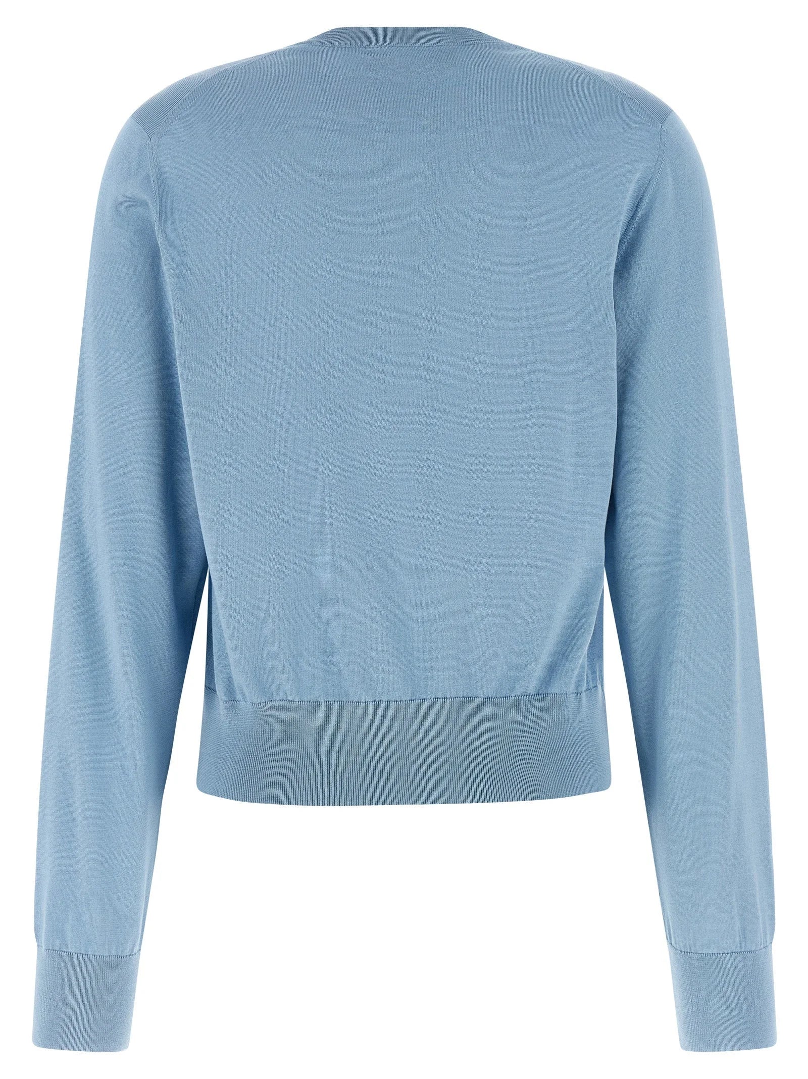 Dolce & Gabbana Blue Silk Cardigan - IT44